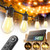 addlon 54FT(48+6) Solar String Lights Outdoor, Last 20+ Hrs, USB Charging