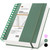 MUAHLIUB Spiral Notebook Journal,360 Pages College Ruled Notebook, Lined Thick Journals for Women Men,A5 Thick Spiral Journal for Writing,100GSM Paper, Spiral Notebooks for Work School 5.5"x8.5" Green