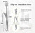 HomEveryday 50pcs Large Stainless Steel Silver Drapery Pins 3in x 1.2in For Hanging Pinch Pleated Curtains. Slip on Drapery Hooks. Drapery Accessories Home & Office Decor Holiday and Party Decorations