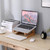 Nuvograin Wooden Vertical Laptop Stand for Desk, Bamboo Laptop Holder Compatible with MacBook Air Pro/Dell XPS/Surface Pro/HP/Pixelbook/Lenovo, More 13-15.6 Inch Laptops