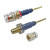 WJSTN Banana Plug to 4mm Female Jack Adapter, Speaker Audio Connectors, 4-Pack (2mm Straight pin to 4mm Female)