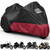 KEMIMOTO Heavy Duty 3 Wheel 420D Motorcycle Cover with Antenna Opening