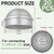 Yaocom 20 Pcs 2-3/8" Chain Link Fence Post Caps, Aluminum Post Cap, Silver