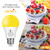 EvaStary Dusk to Dawn LED Yellow Bug Light Bulb Outdoor, 6W(40W Equivalent)