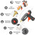 ROMECH 60/100W Dual Temp Hot Glue Gun and Sticks Set, Full Size with Case
