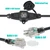 50FT 12 Gauge 5-15R 7 Outlet Cable Multiple Outlet Extension Cord with UL Listed