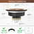 Exakey Kitchen Sink Drain Copper 3-1/2 Inch Stainless Steel Kitchen Drain Strainer Assembly Kit with Strainer Basket and Drain Stopper for Standard Sink Drains Antique Copper