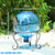VCUTEKA Solar Gazing Ball, Glass Garden Globes for Outdoor Decor, 10" Blue