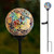VCUTEKA Decorative Solar Garden Lights, 3.5" Mosaic Globe Outdoor Stake