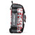 Boombah Rolling Catchers Superpack Baseball/Softball Gear Bag - PS-9124-3000C23 Digital Camo Gray/Red- Telescopic Handle and Holds 4 Bats - Wheeled Version