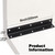 Redunest 20 Pack 8" Black Heavy Duty Corner Brace, 200mm Length Brackets