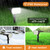 WELALO Solar Light Outdoor, IP68 Waterproof, 65 LED, Cool White, 6 Pack