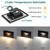 kadision 120V Dimmable LED Step Lights, 3000K/4000K/5000K, 12-Pack