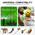 Outdoor Power Strip Weatherproof, 50FT Heavy Duty Outdoor Extension Cord - 3 Outlets - Waterproof Surge Protector, Shockproof Overload Protection Electrical Outlet, Industrial/Home Power Strip