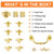 MOROBOR Gold Jewelry Box Antique Lock Latch Hasp Hinges Handle Box Corner Protectors Kit for DIY Jewelry Box, Wood Case Jewelry Chest Storage Box Feet Leg Corner Protector, Box not Included