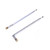 AM FM Radio Universal Antenna,62cm 24.4" Length 4-Sections Stainless Steel Radio Antenna for AM FM Radio Receiver TV and More 2pcs Silver.