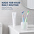 2 Pcs Random Color Three-Sided Soft Hair Toothbrush, Effective Wrap-Around Design, Deeply and Thoroughly to Clean Teeth and Gums, Suitable for Adults and Children Toothbrushes and Accessories