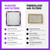 Simply 20x20x2 Air Filter, MERV 13, 2 Pack, Furnace Air Filter for HVAC (Actual Size: 19.5"x19.5"x0.75") DUST, Pet & Allergy Control