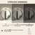 JUSHENG Brushed Nickel Modern LED Vanity Lights for Bathroom Light Fixtures, 16 Inch 16W 5CCT Dimmable Vanity Light Bar Bathroom Lighting, ETL Certificated