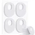 WILLBOND 48 Pack Callus Pads, 1/8" Thick Oval Corn Pads,1/8Inch,White
