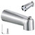 7" Slip on Tub Spout with Diverter Compatible with Moen, Brushed Nickel