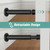 KOLAKO Door Stopper, Door Stop Black - 4.4 Inch, Door Stoppers Bumper Wall Protector with Soft Rubber Tips, 2 Pack, Matte Black