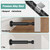 KOLAKO Door Stopper, Door Stop Black - 4.4 Inch, Door Stoppers Bumper Wall Protector with Soft Rubber Tips, 2 Pack, Matte Black