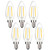 Beonllay 12 Volt LED Candelabra Bulbs E12 2W LED Bulb 25 Watt Equivalent