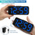 Peakeep Small Digital Alarm Clock for Bedroom, Large Number, Battery Backup