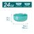 vancasso Bonita Cereal Bowl Set of 6, 24 Oz Ceramic Bowls for Kitchen, Dishwasher & Microwave Safe Bowls for Soup, Cereal, Dessert, Fruit, Blue Colored Bowl Set