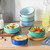 vancasso Bonita Cereal Bowl Set of 6, 24 Oz Ceramic Bowls for Kitchen, Dishwasher & Microwave Safe Bowls for Soup, Cereal, Dessert, Fruit, Blue Colored Bowl Set