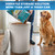 Plexon Galvanized Steel Round Trash Can with Lid Powder Coated Metal - 20 Gallon, Off-White