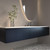 VEELIKE Brushed Navy Blue Stainless Steel Contact Paper for Appliances Refrigerator 32''x118'' Kitchen Countertop Peel and Stick Waterproof Fridge Wrap Blue Metallic Wallpaper Self Adhesive Vinyl Roll