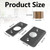Tonitrui Upgraded Strong Magnetic Door Catch, Replacement for Traditional Door Ball Catch, Quite & Easy to Install, Use for Top of Door, Closet Door, 4 Pack, Black