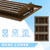 Wesiti 4 Pcs 12 x 6 Inch Vent Covers Air Register 3 Way Steel, Brown