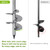 Insaga 30'' Ground Anchors Screw in Heavy Duty 12mm Solid Steel, 3" Spiral Blade with Smooth Edges, Fully Welded Design for Mobile Home, Shed, Trampoline, Swing Set, Carport, Earth, Tent, 6Pack