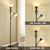 GyroVu Torchiere Floor Lamp for Living Room, LED Standing Reading Light