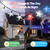 4th of July Twinkle Solar Star String Lights Outdoor 39FT/100L Fairy Lights