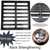MASSLUNT Cast Iron Drain Grate, Driveway Channel Cover 16x16 in