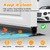 Jin&Bao Garage Door Bottom Seal with Pre-drilled Aluminum Track Retainer Base Kit, Heavy Duty U+O Ring Combination Weather Stripping Seals (20FT)