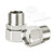 TAISHER 2PCS 304 Stainless Steel Flexible Movable Connector, 1/2" Male for Sprayer, Angled Valve, Shower Arm