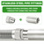 TAISHER 2PCS 304 Stainless Steel Flexible Movable Connector, 1/2" Male for Sprayer, Angled Valve, Shower Arm
