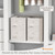 FHSQX 2 Pack Shoe Organizer for Closet Foldable Shoe Storage Box, Gray