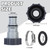 4 Pack Pool Hose Adapter Pool Pump Hose Connector Type A Replacement Hoses Adapter with Clamp Washer for Intex 1.5/1.25 Inch Pumps Hoses Threaded Connection Pumps Above Ground Pool Accessories