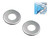 Wyywtc Pool & SPA Ladder, Hand Rail Escutcheon Plate Cover Replace，Pool handrail Base Decorative Cover (2 PCS Silver), WY-ZSG-2W-80