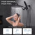 G-Promise All Metal 12" Rain Shower Head with Handheld for Bathroom Upgrade