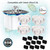 BRENSTEN 24 Count Pet Fountain Filters (12 Carbon + 12 Sponge) for Veken 95oz/2.8L Dog & Cat Water Fountain