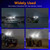 RVZONE 8W 1200LM 120° Marine LED Spreader Lights 2‑Pack, White Housing