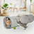 Cat Tunnels for Indoor Cats 51 Inch Collapsible Play Tube Peek Holes Toys