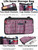 Wheelchair Side Bag, Wheel Chair Armrest Pouch Accessories with Cup Holder